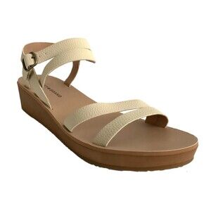 New Lucky Brand Hecilia Open-toe Strappy Sandals Cream 11